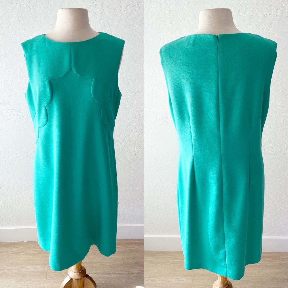 Eliza J Royal Collection Green Sleeveless Sheath Mini Dress | 14
